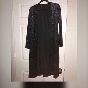 Black sparkle duster